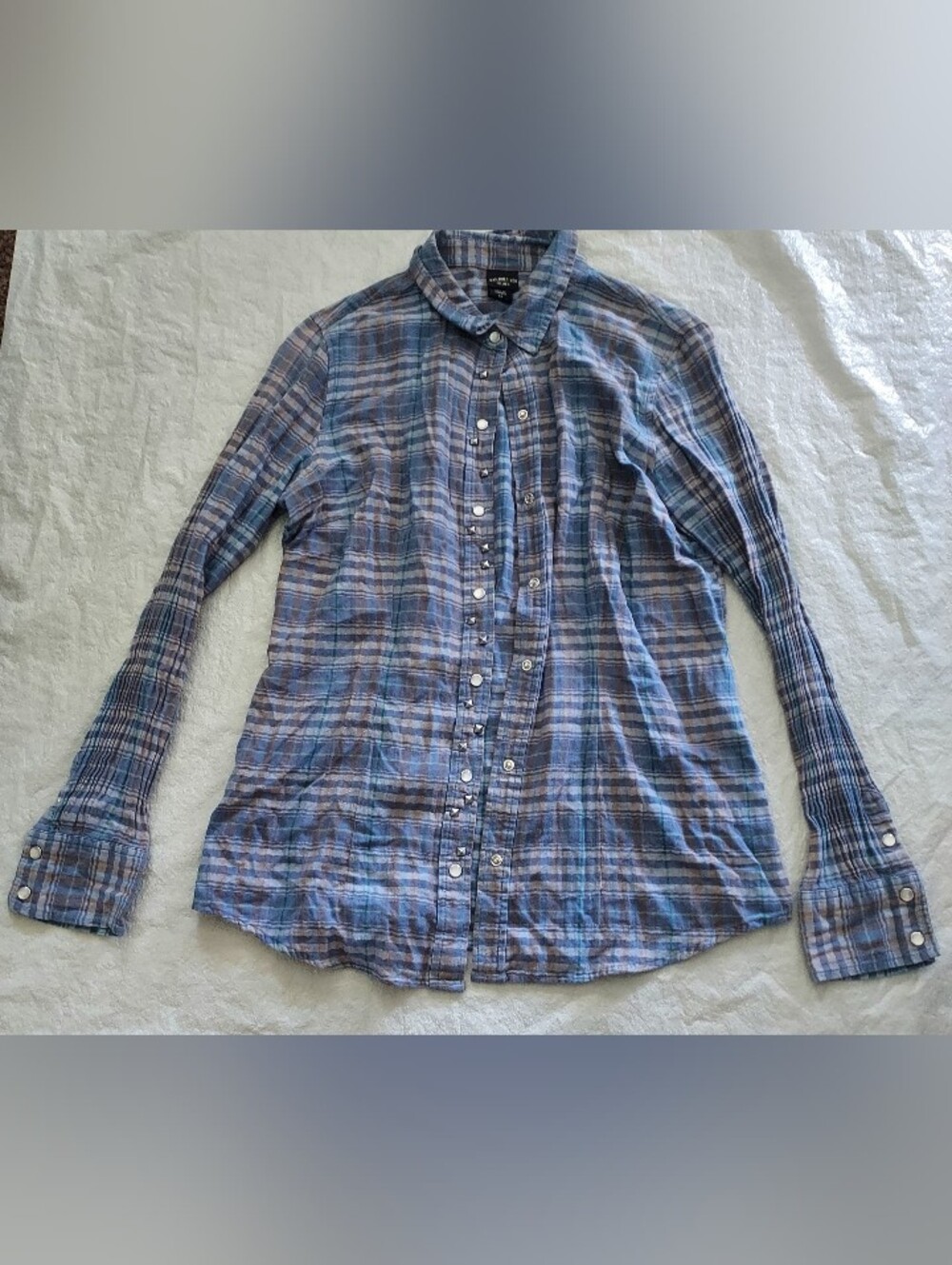 Canyon River Blues Blue Plaid Button-Down Shirt